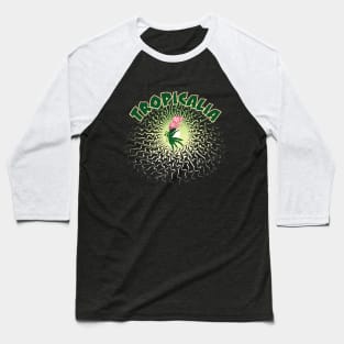 Tropicalia Green Sun Baseball T-Shirt